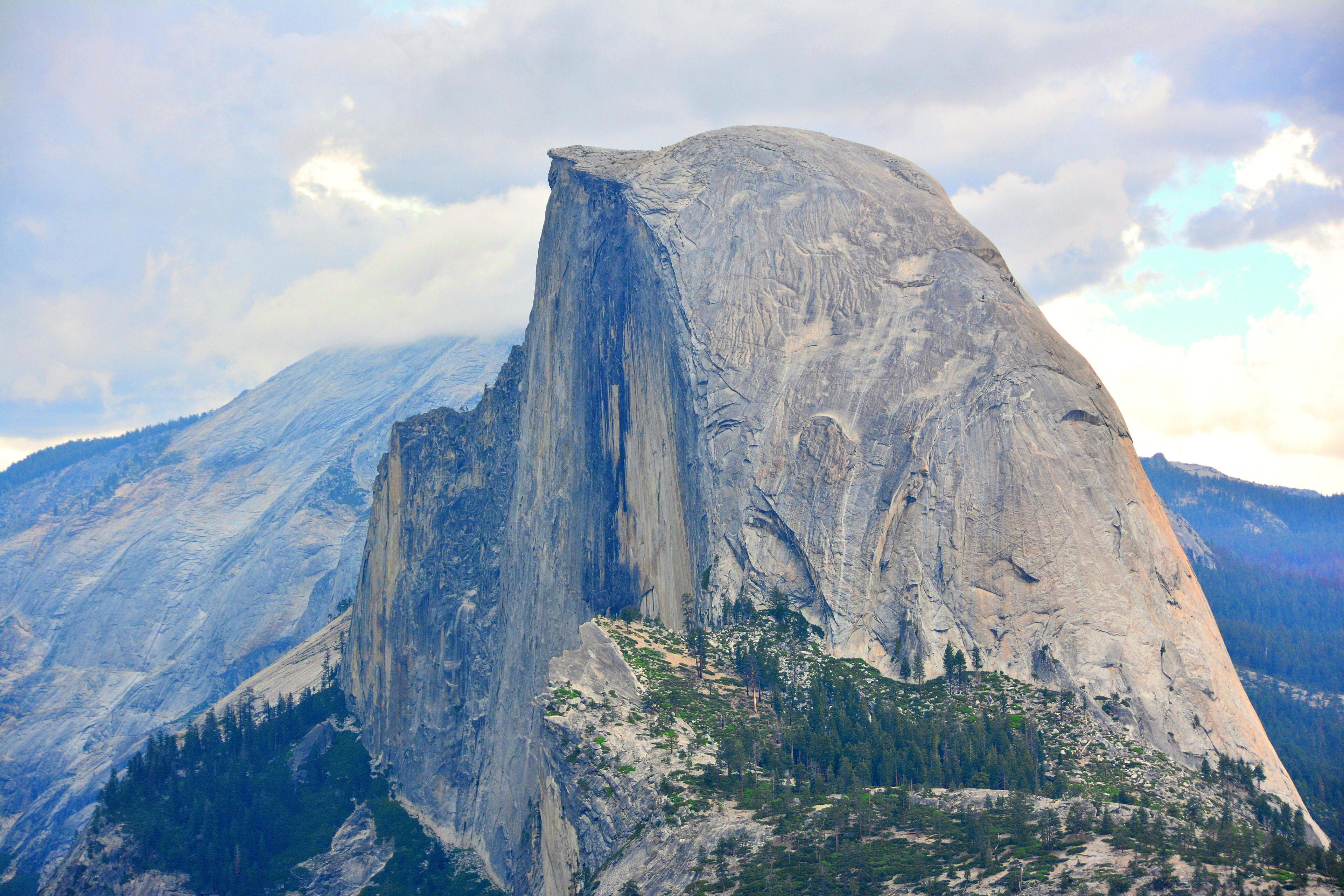 Half Dome rising above Yosemite from Glacier Point